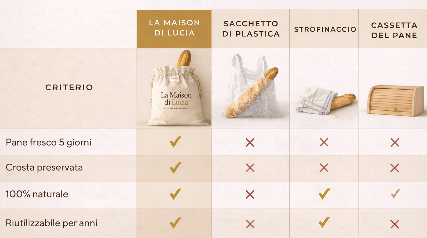 Il Sacchetto Lucia (30 x 40 cm) — Il tuo pane fresco dopo 5 giorni